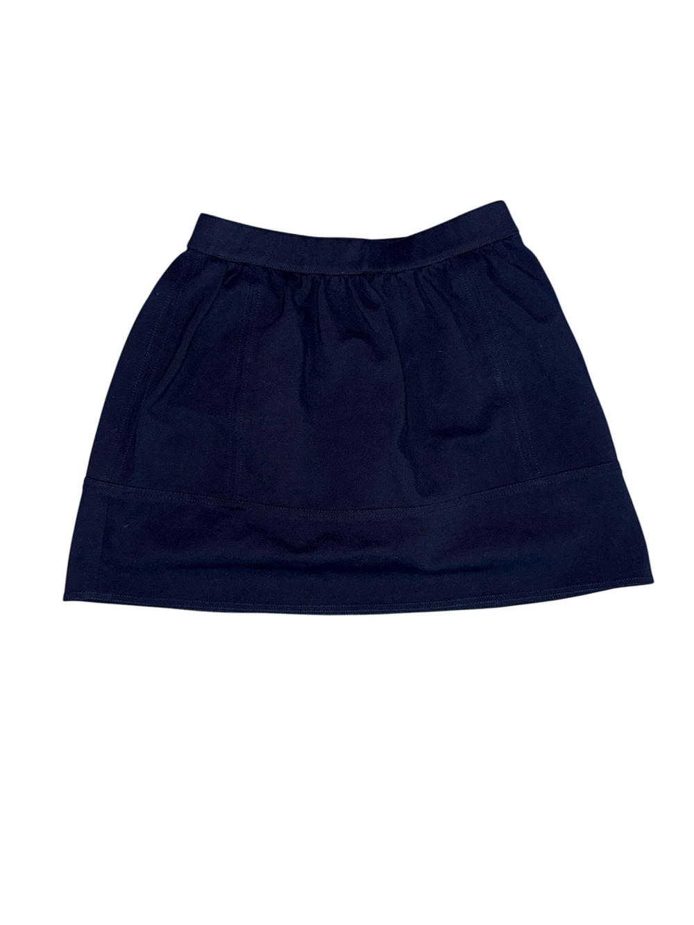 Madewell Navy Blue A-Line Mini Skirt